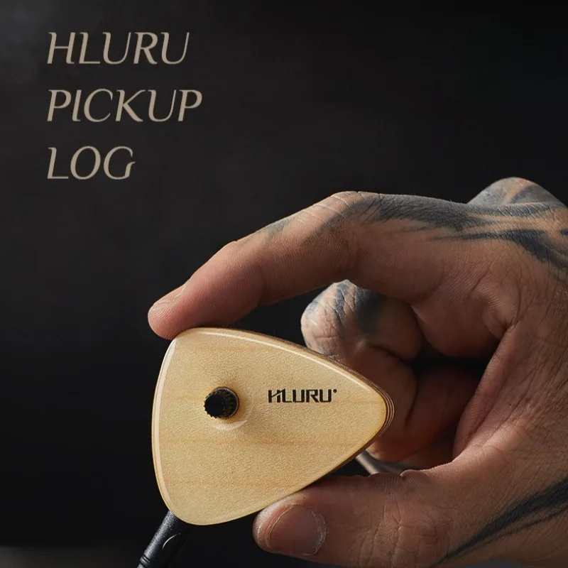 Многофункциональный портативный гитарный звукосниматель, минималистичный гитарный звукосниматель из кленового дерева, удобные инструменты для практики гитары