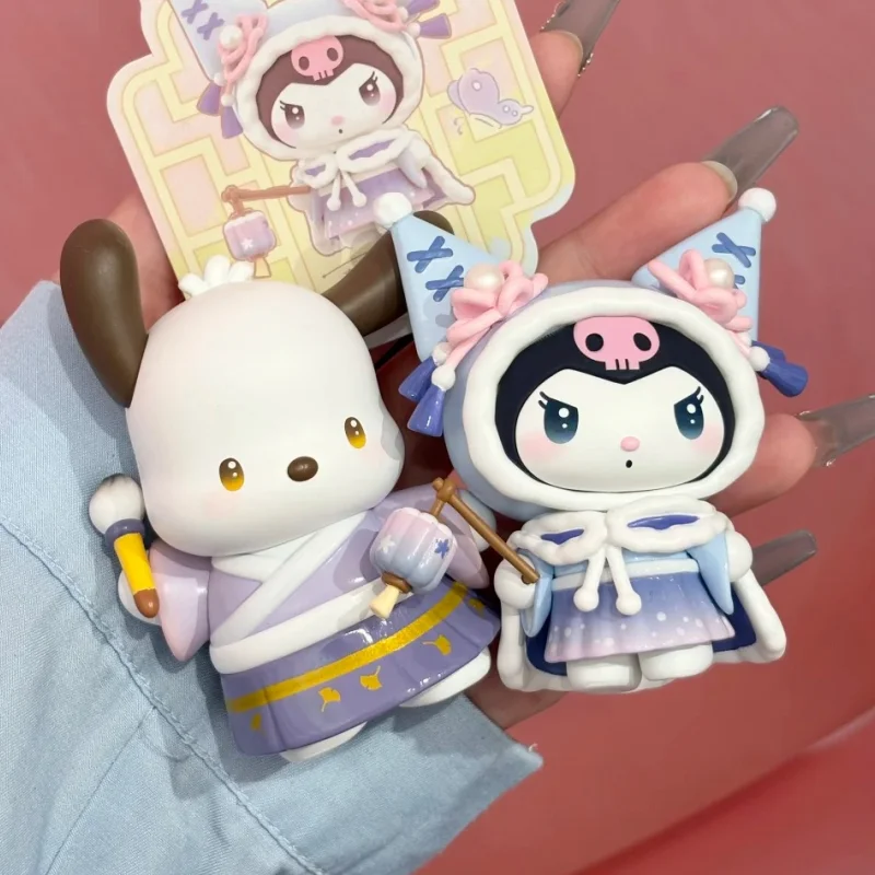 

Новая оригинальная Toptoy Sanrio персонажи сезоны праздничные целители серии слепая коробка игрушки Kuromi Hello Kitty My Melody модель подарок