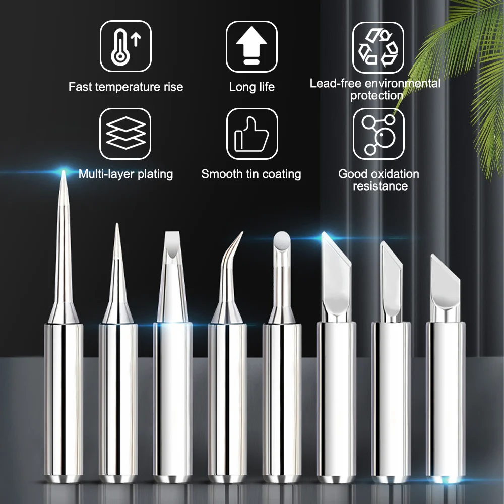 900M T Series Pure Copper Soldering Iron Tip Universal Lead-free Welding Sting For Hakko 936 FX-888D 852D+Soldering Iron Station