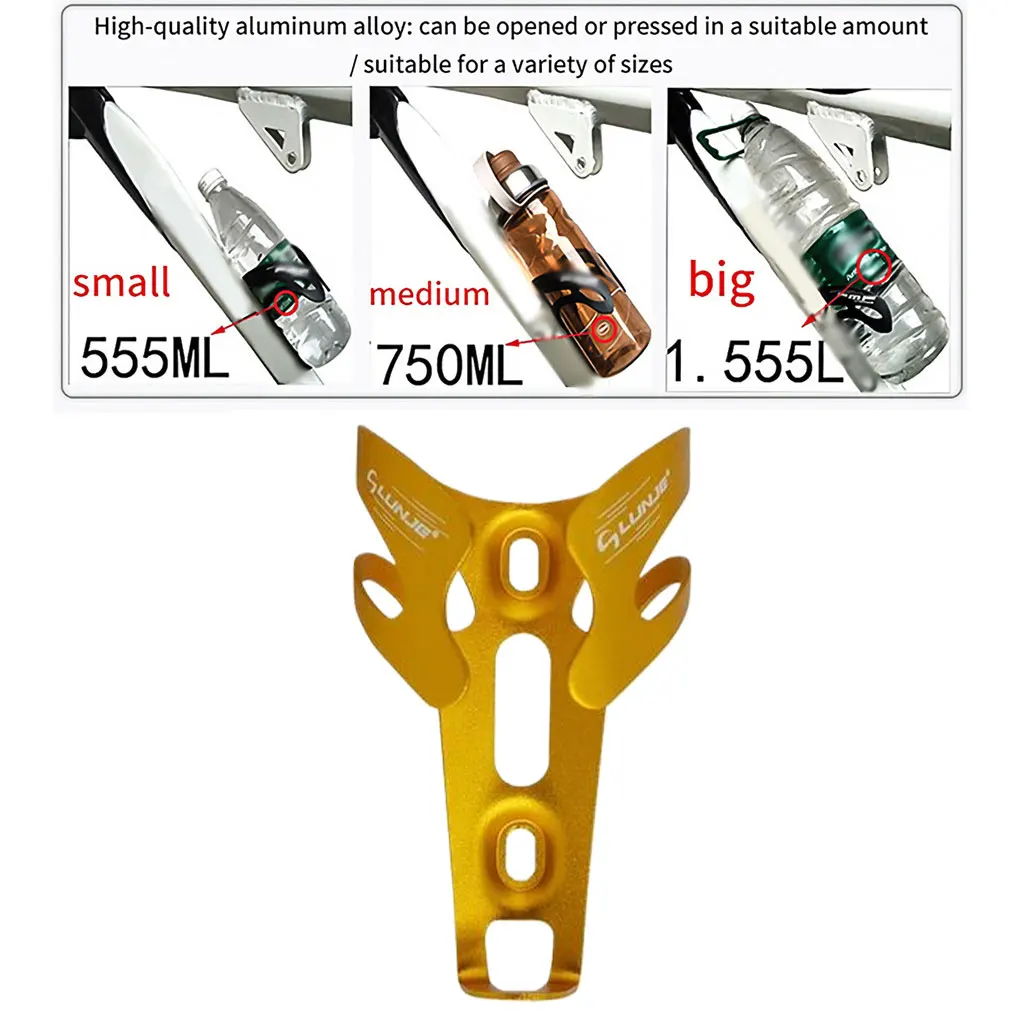 2026 العالمي دراجة هوائية جبلية المشروبات حامل الزجاجات انفصال كأس الماء حامل غلاية قوس المعدات في الهواء الطلق الذهب #5