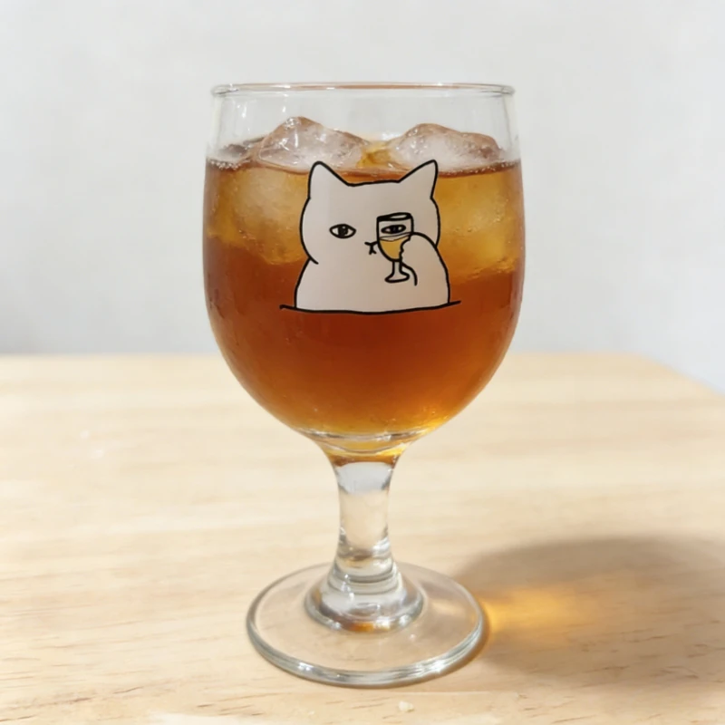 Wine Beer Foot - Vaso de Cerveza Cuadrado con Diseño