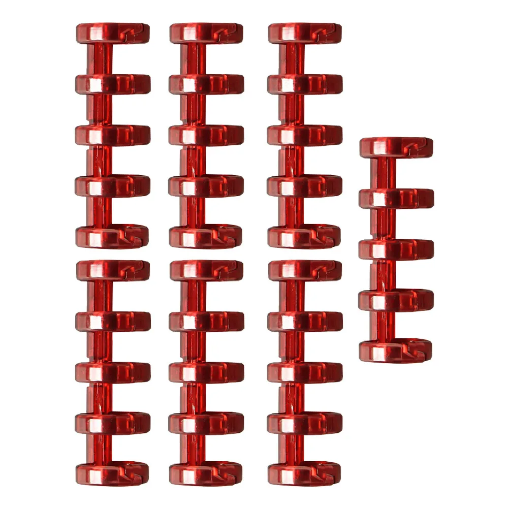 

7pcs Loose Leaf Binder Clips Plastic Office School Supplies Stationery Five-hole File Binders Desk Accessories