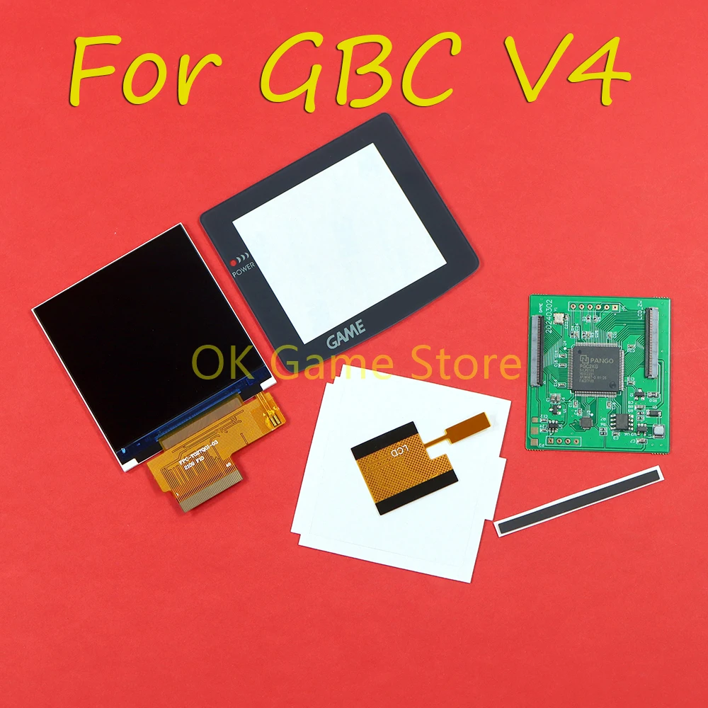 1Set 2.6-inch High Brightness IPS Screen Kit For GBC V4.0 For GameBoy Color High Light LCD Screen Replacement Game Accessories