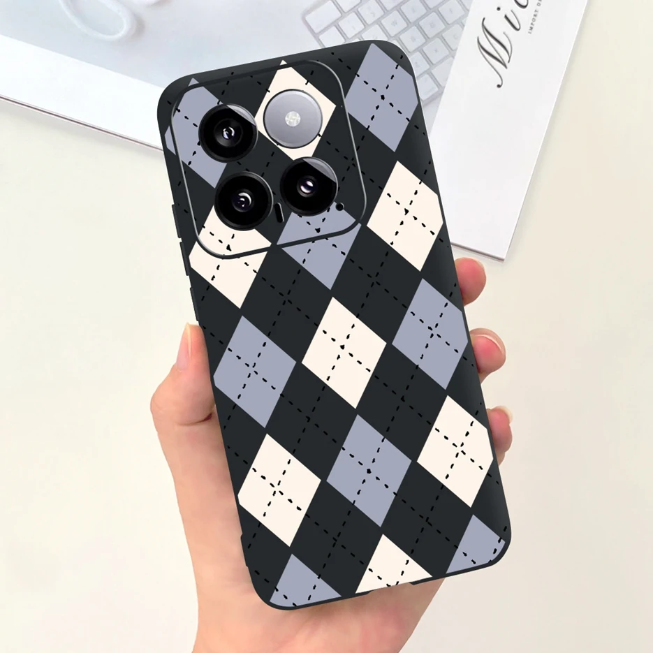 For Xiaomi 14 5G Case Mi14 Pro Stylish Art Painted Cover Soft Silicone Phone Case For Xiaomi 14 Pro Mi 14Pro Fundas Coque Bumper