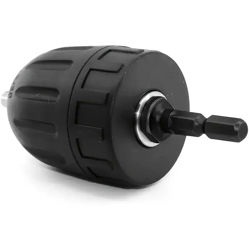 3/ 8inch Keyless Drill Chuck Adapter - Quick Connection, 0.8-10mm Hex Shank, Suitable for Impact Drivers, Non-Electric Metal Converter with