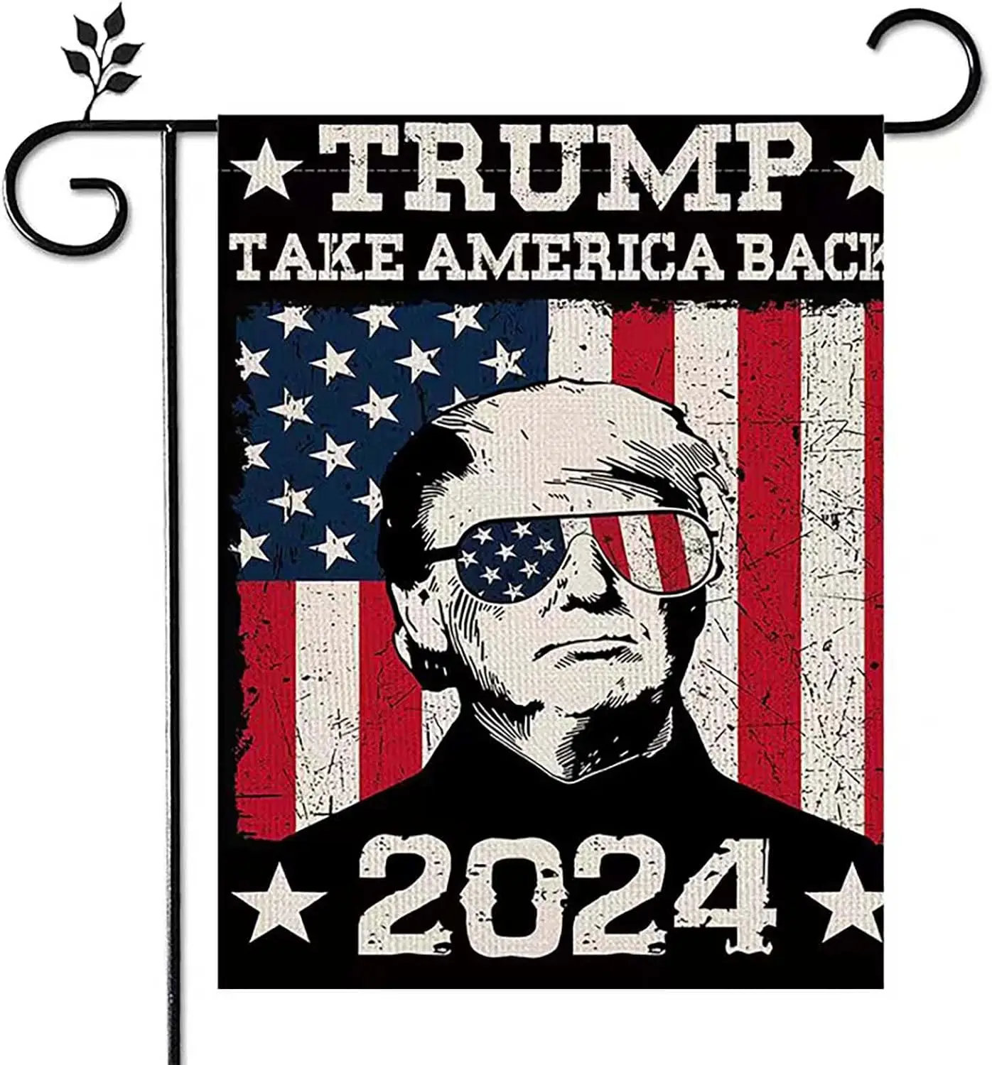 Trump Flags Patriotic Garden Flag Trump 2024 Flag Trump Flag 2024 Garden Flags for Outside Garden Flags 12x18 Double Sided Outdo