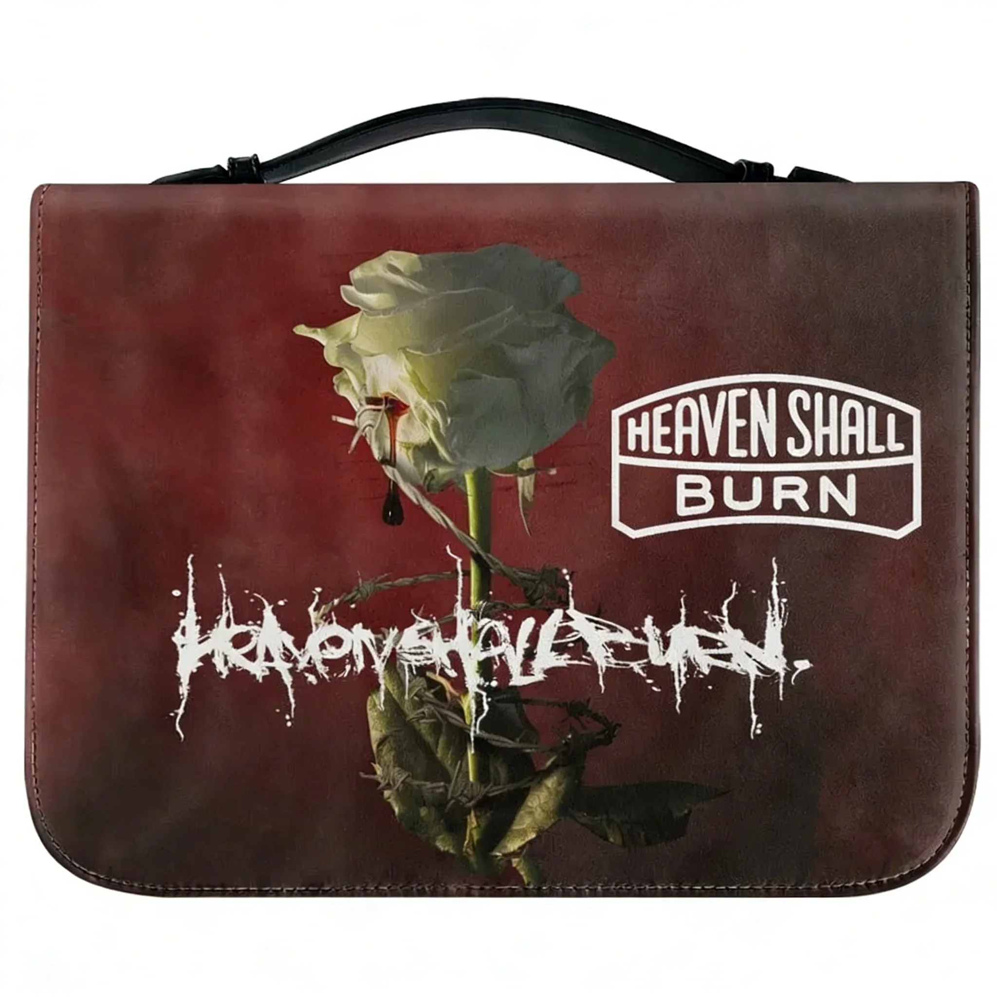 

Сумка для Библии Heaven Shall Burn Metal Band, христианские подарки, персонализированный чехол для Библии, водонепроницаемая кожаная сумка с карманами, чехол-упаковка