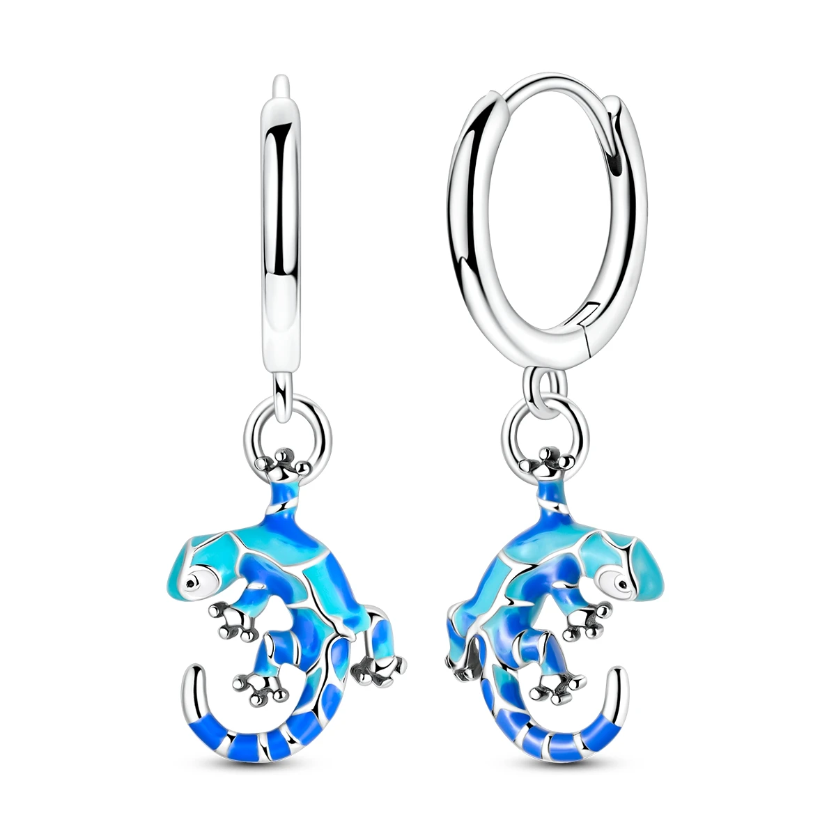 925 Sterling Silver Earrings Women Sparkling Glazed Wall Lizard Drop Earring For Anniversary Wedding Jewelry Gifts