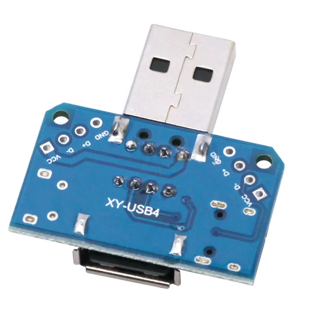 Universal USB Type-C/Micro USB Adapter Plate – XY-USB4 4-Pin Test Board for Signal Transfer & Prototyping Projects