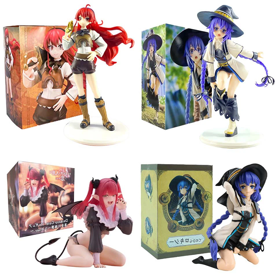 أربعة تماثيل ساحرة روكسي ميجورداس زهرة عمل الشكل موشوكو تينسي: التناسخ العامل أنيمي الشكل البلاستيكية #6