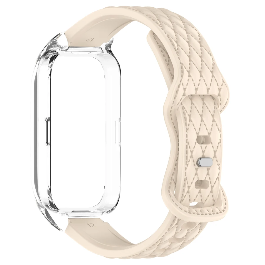 Zachte Siliconen Polsband Voor Huawei Band 6 7 8 9 10 Armband Polsbandje Riem 3D Strap Case voor Huawei Band 10 9 8 Accessoires