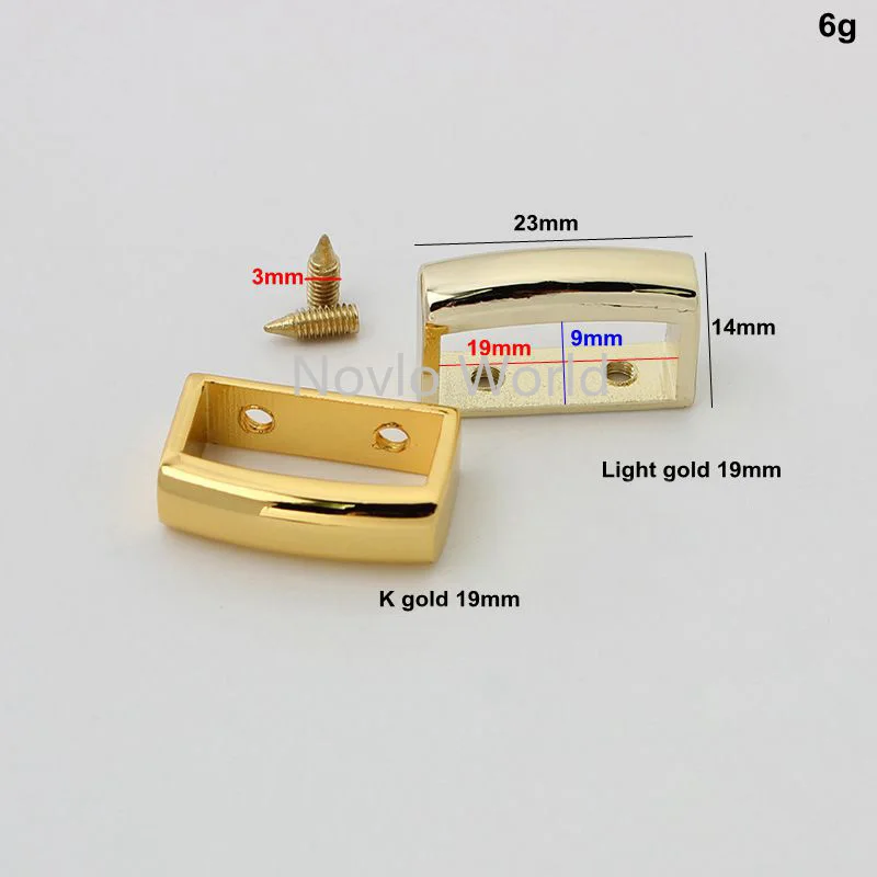 10-50 قطعة 19 مللي متر 25 مللي متر 35 مللي متر K الذهب اللون المطبوعة مقاطع معدنية مع مسامير لحقيبة حزام محفظة الزخرفية اكسسوارات