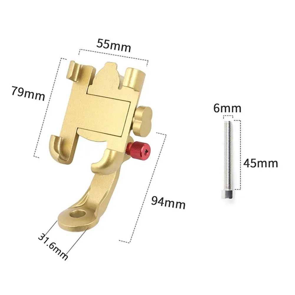 Mountain- und Rennrad-Navigations-Handyhalterung – stoßfeste Headset-Oberkappenhalterung aus Aluminiumlegierung mit Schraube (passend für 4,7–7 Zoll große Telefone)