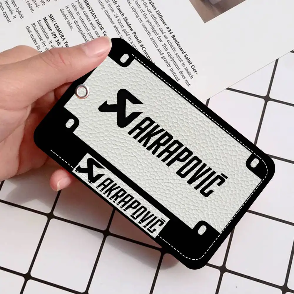 

Персонализированный держатель A-Akrapovic для банковских карт, карт метро и автобуса, кошелек для карт, держатель для бейджа, брелок