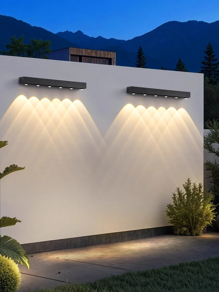 

LED Modern Minimalist Long Wall lamp Furniture Decorative Lamp Villa Porch Wall lamp Outdoor Balcony Waterproof lamp Garden lamp