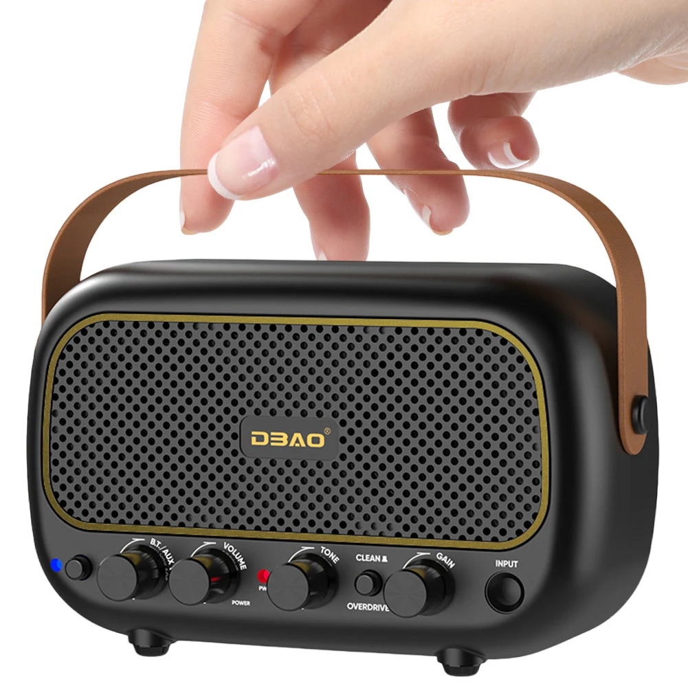 

Electric Guitar Amp Wireless Bluetooth-Compatible Speaker with Clean and Overdrive Channel Practice Electric Amplifier Audio AMP