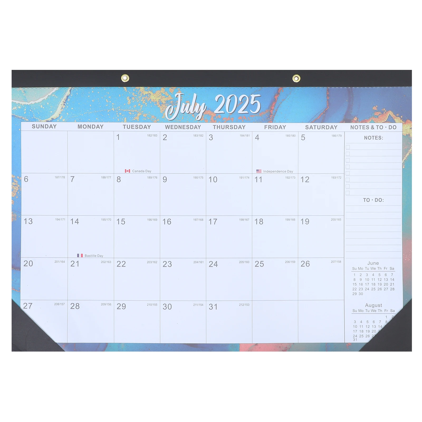 

Wall Hanging Calendar Aesthetic Family 2025-2026 Home 18 Month Planner Paper Display Classroom Office