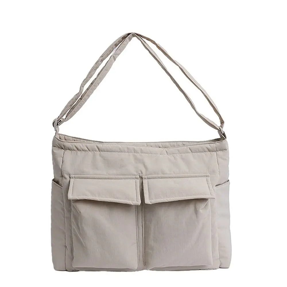 Trend Large Capacity Nylon Crossbody Bag Multiple Pockets Sports Men Shoulder Bag Waterproof Portable Canvas Messenger Bag Male