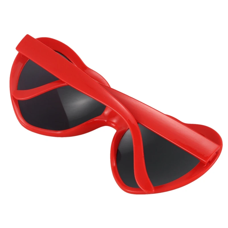 2X Fashion Cute Retro Love Heart Shape Lolita Sunglasses Fancy Dress Party HOT - Red