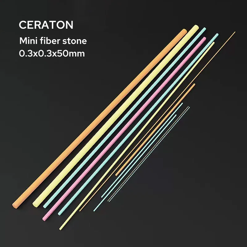 1pcs Japan CERATON Mini Ceramic Fiber Stones Square 0.3x0.3x50mm for Mold Die Polishing Grit250~1200