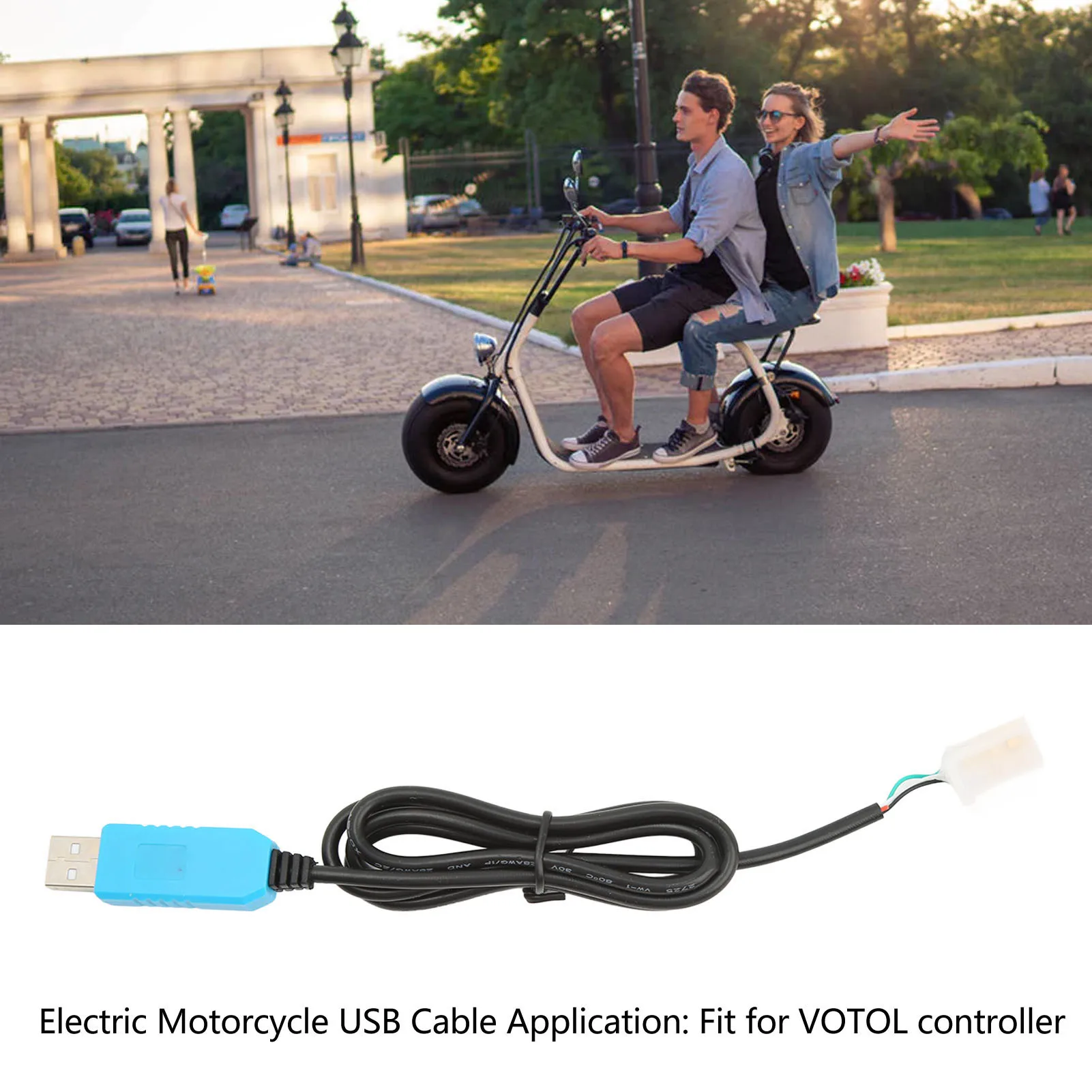 RS323 Electric Motorcycle Controller Cable High Sensitivity USB to TTL Fit for VOTOL Controller