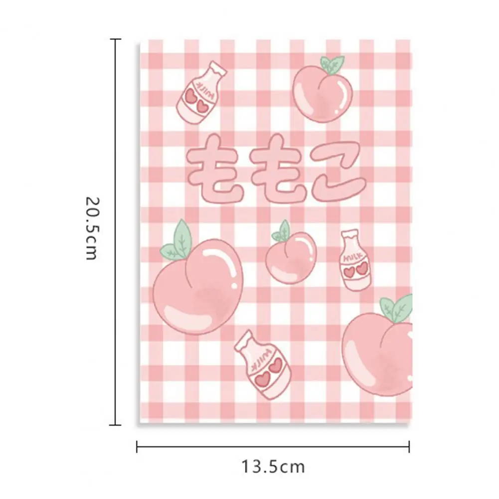 Cuadernos A5 de 4 piezas para escribir, cubierta de patrón de dibujos animados, papel portátil, Mini Bloc de notas, escritura lisa, cuaderno de dibujo