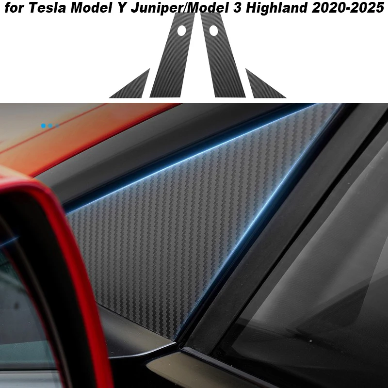 

Для Tesla Model Y Juniper 2025 Защитная пленка на среднюю стойку, устойчивая к царапинам, ТПУ, пленка на дверную стойку автомобиля, аксессуары для модернизации