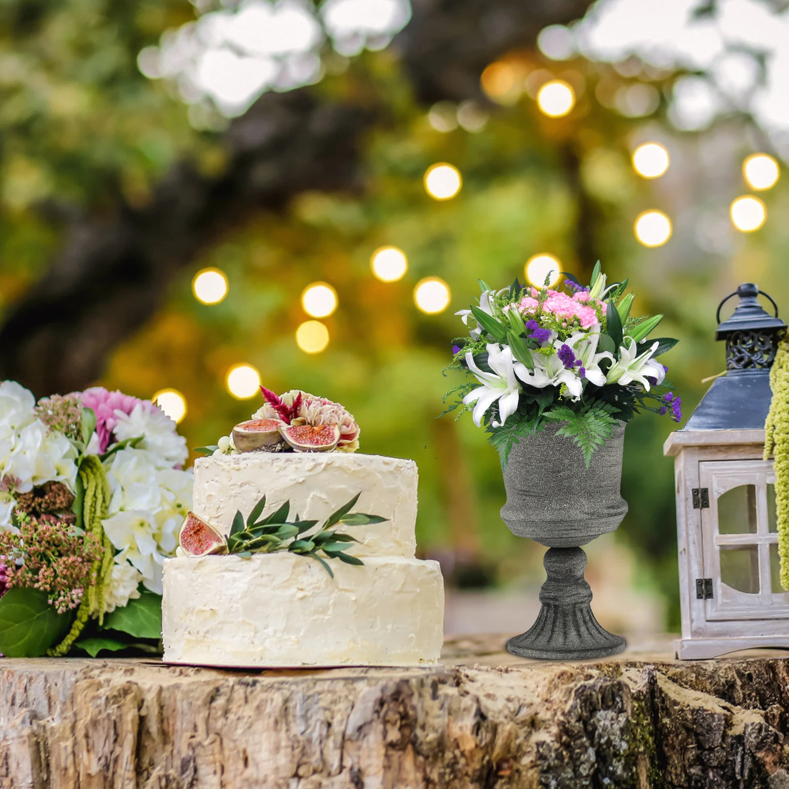 

Metal Flower Vase Iron Art Flower Pot Rustless Sturdy Strong Home Garden Decoration Floral Arrangement Container Wedding