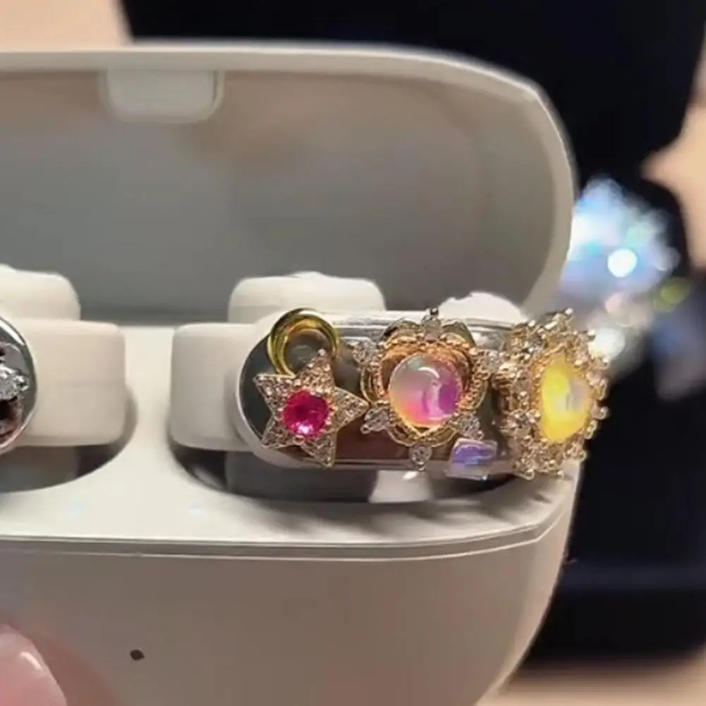 Crystal Zircon Earphone Clip Open-Ear Jewelry Exquisite Design Earphone Accessory Flash Diamond Personalized Wireless Earbuds view 3