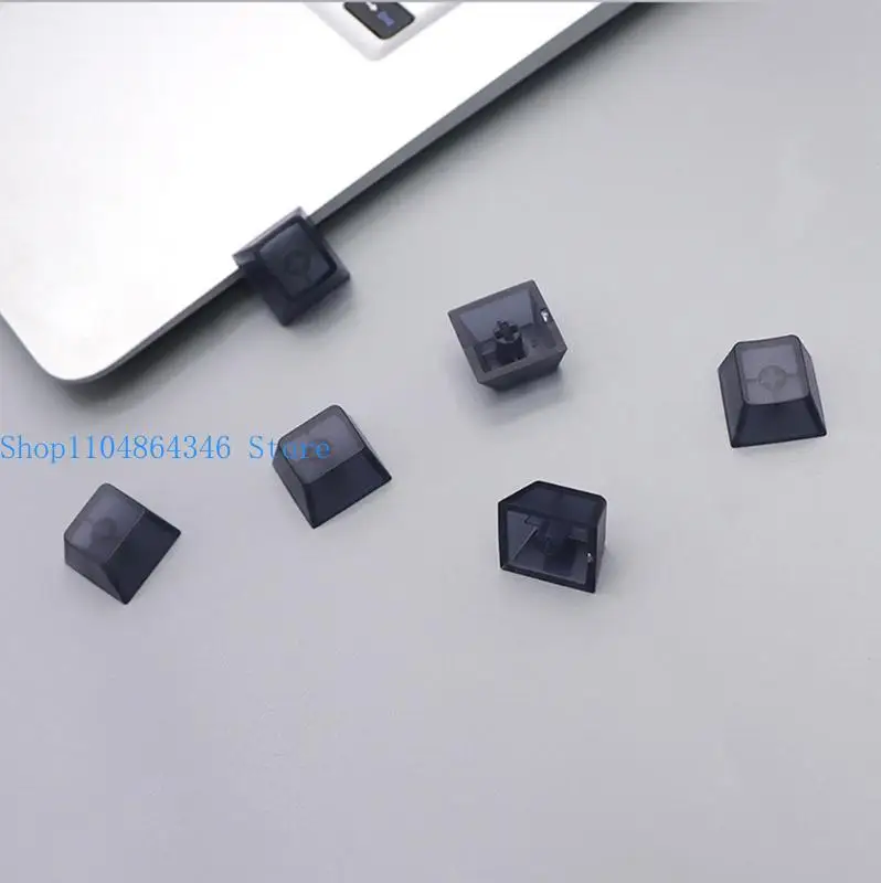 

5asd 10Pcs PC Blank Clear Transparents Keycap Original Height Keycap for MX Switches