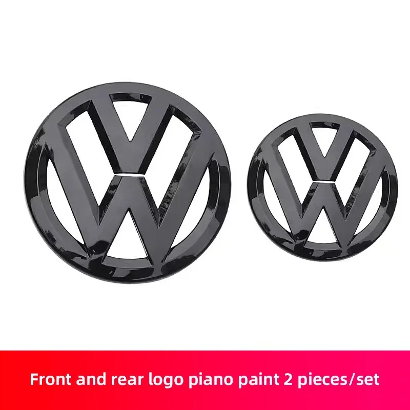 1 Set Car Front Grill/Rear Trunk Emblem Lid Covers Logo Sticker For VW Tiguan Arteon CC PASSAT B6 7 8 8.5 POLO T-ROC MK6 7 8