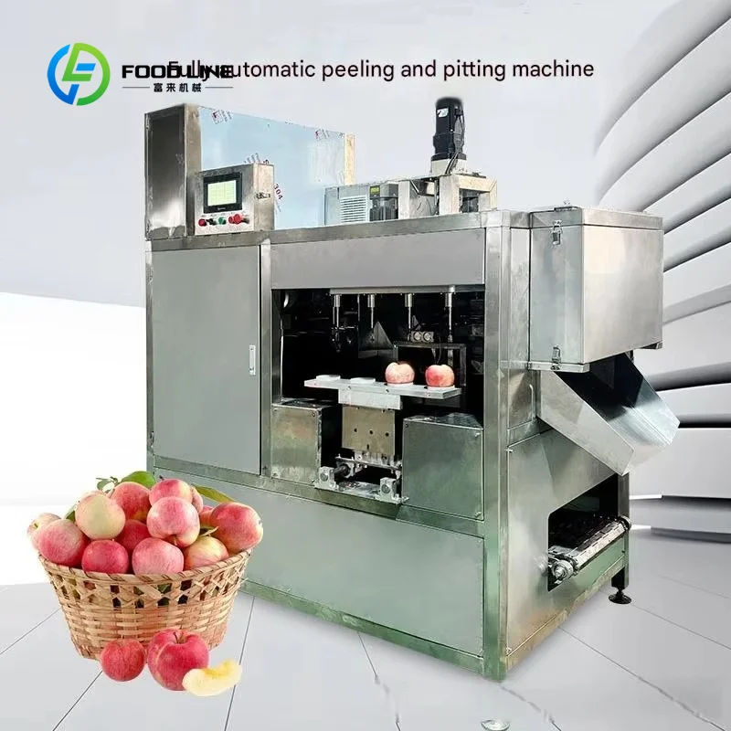 Customized Prune Plum Apricot Core Pitting Remover for Industrial Fruit Processing Automatic Fruit  Apple Peeler - view 2