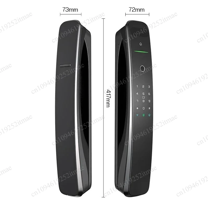 Keyless Smart Door Lock, Tuya App Face Fingerprint Password Automatic Security Deadbolt