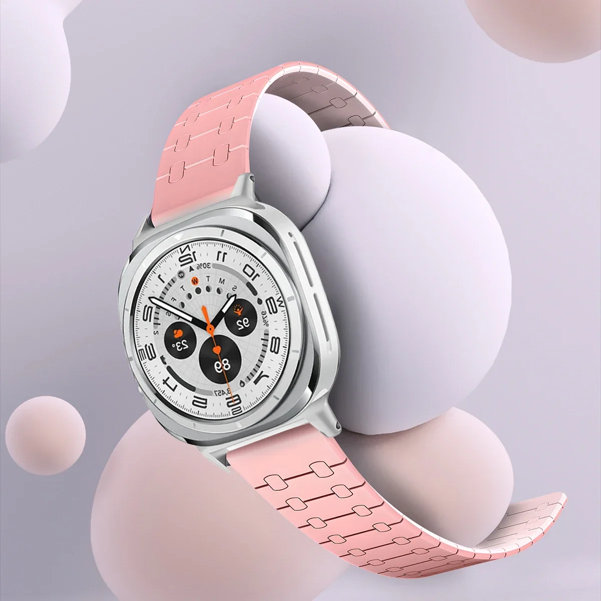 Sin correa de silicona para Samsung Galaxy Watch Ultra, pulsera magnética deportiva de 47mm para Galaxy Watch 7Ultra