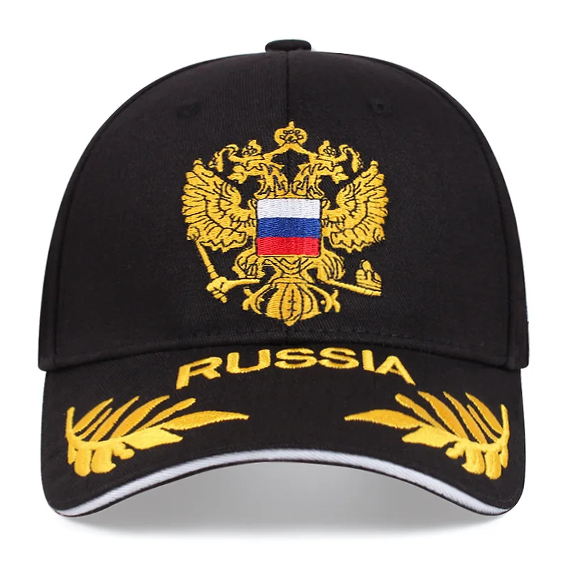 Fashion Men\'s Russia Flag Baseball Cap Embroidered Letter Outdoor Sun Visor Hat Men Women Casual Hats Adjustable Sport Caps