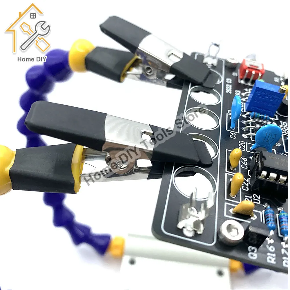 Octopus Soldering Helping Hands Bench Vise Table Clamp with Flexible Arms Solder Iron Holder PCB Repair for TS101 TS100 PINE64