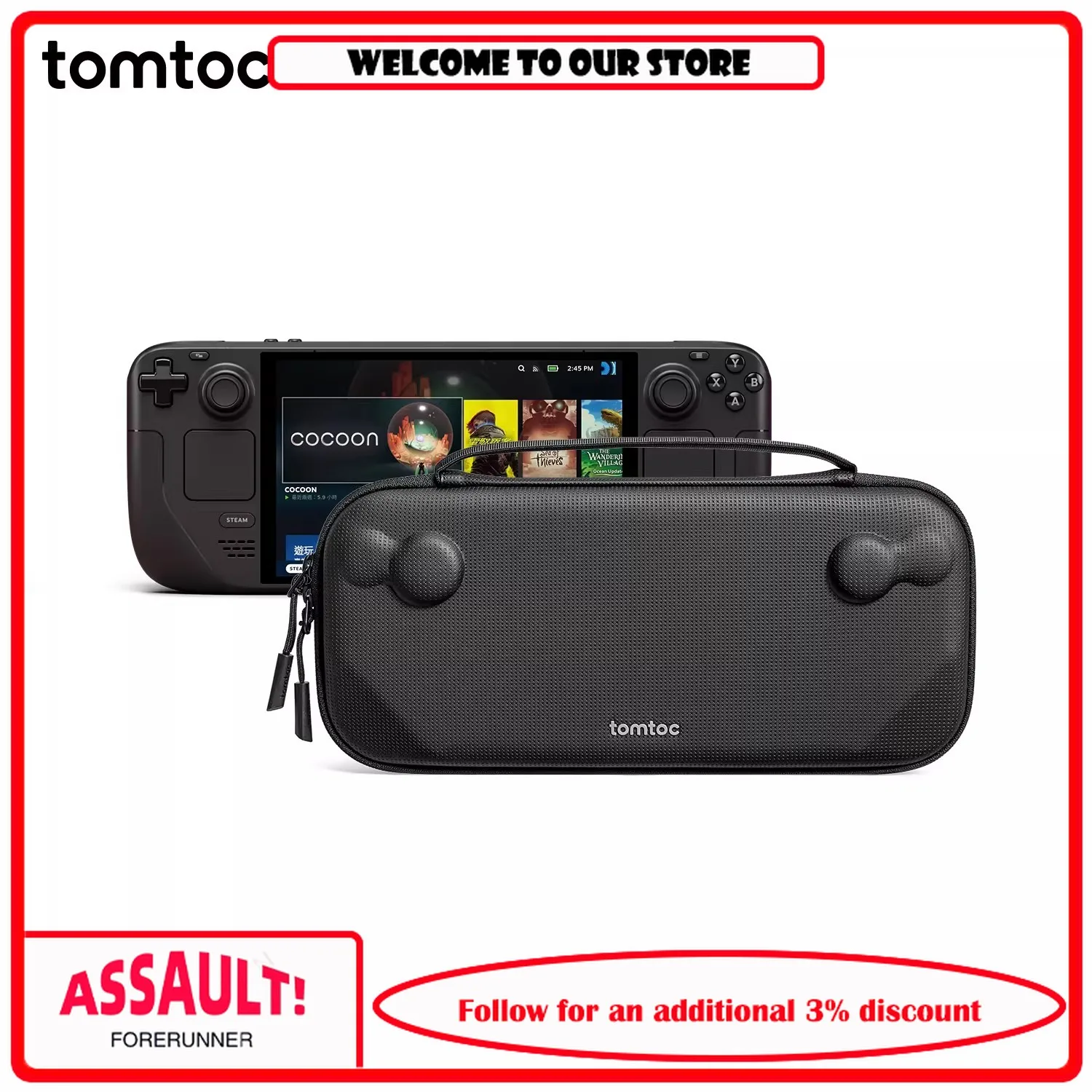 Tomtoc storage bag protective case suitable for SteamDeck