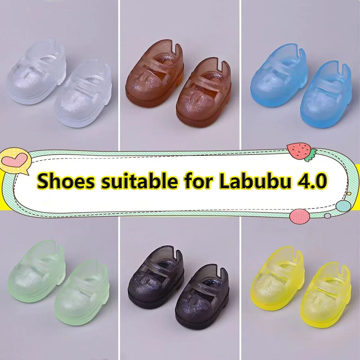 

[Без куклы] Мини-кукольная обувь для 10,5 см Labubu 4,0 для Love Series, кукольная одежда, аксессуары, подарки