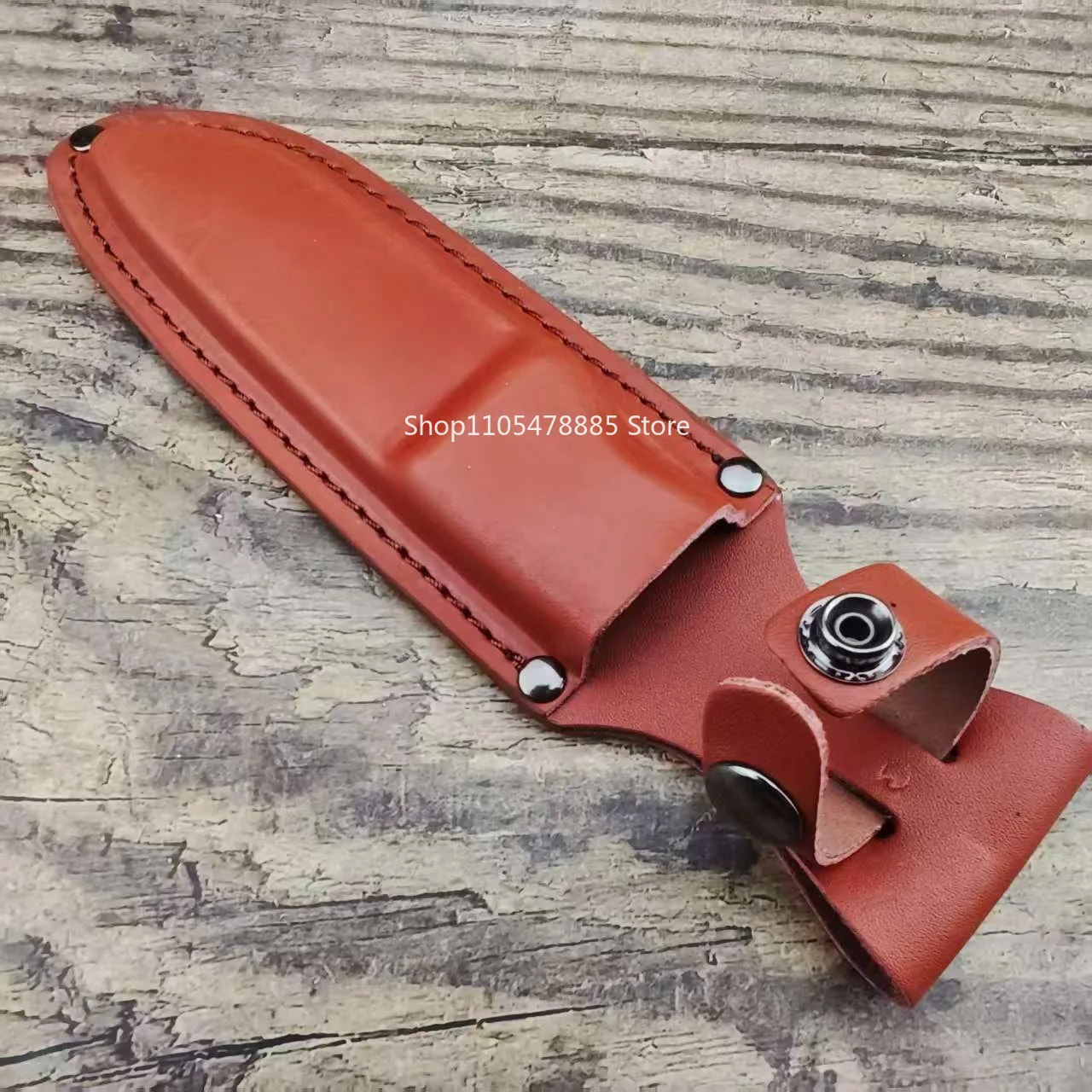 15002 Knife Sheath Outdoor Knife Cover - Easy To Carry, Convenient Leather Sheath for Fixed Blade Knife(not include knife)