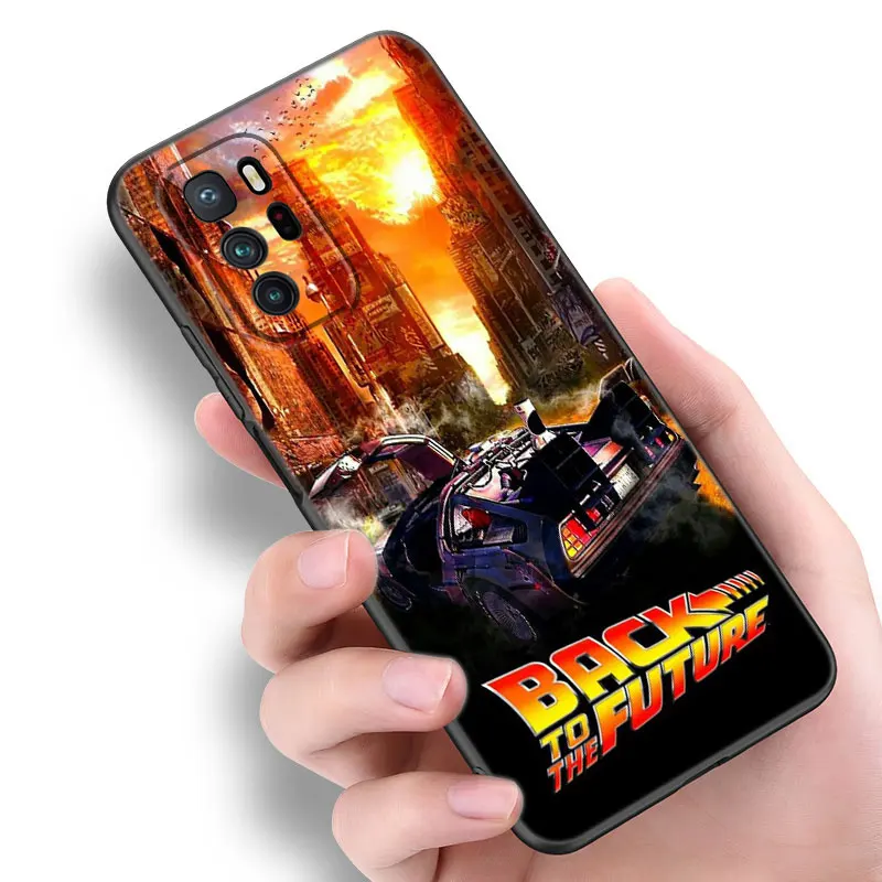 Back To The Future Black Silicone Phone Case For Xiaomi Redmi Note 9 10 11 12 13 Pro Plus 11S 4G 11T 5G 9S 10S 12S