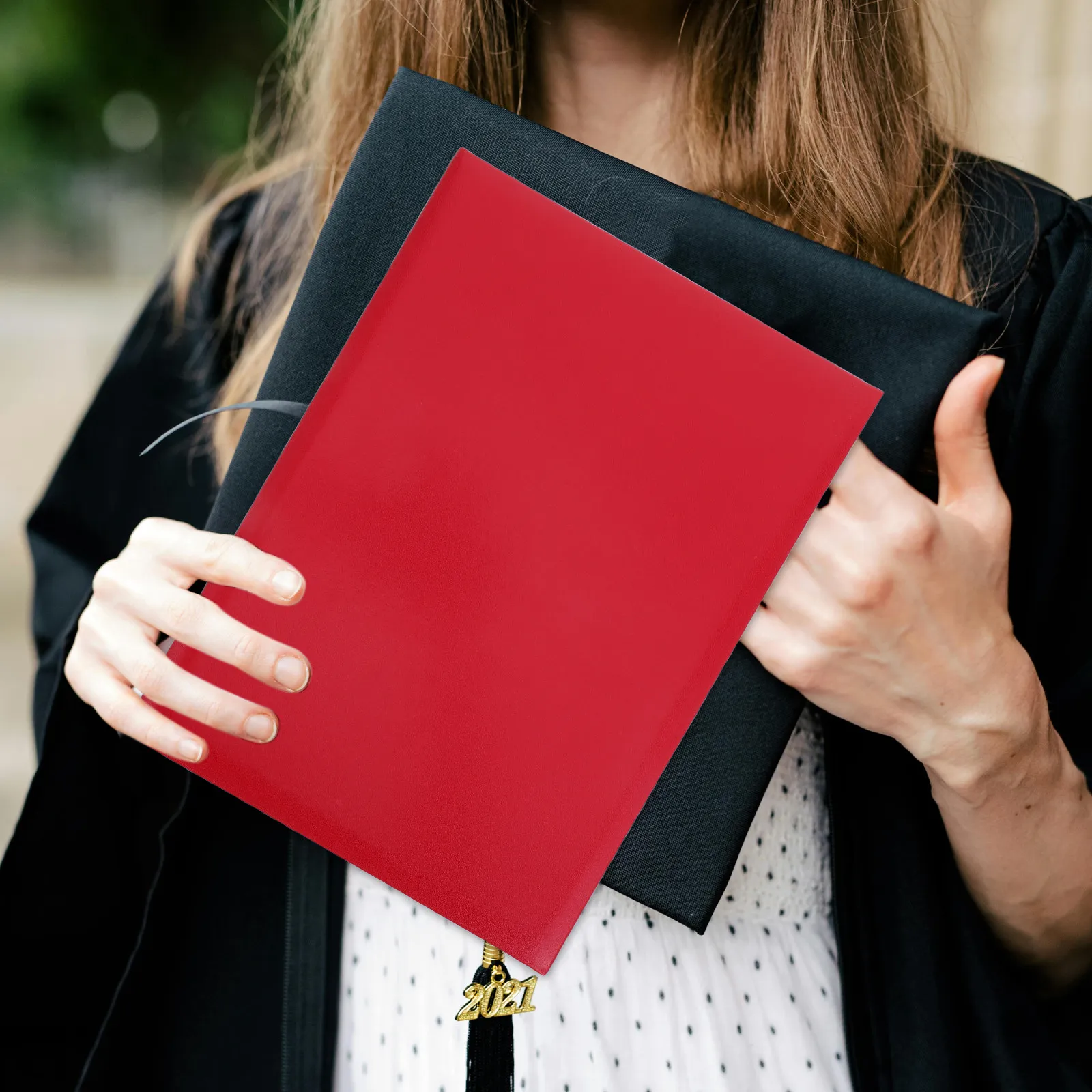 

Blank Diploma Cover Red Padded Hard Cover Document Folder Letter Size Graduation Certificate Holder Recognition Award Protector