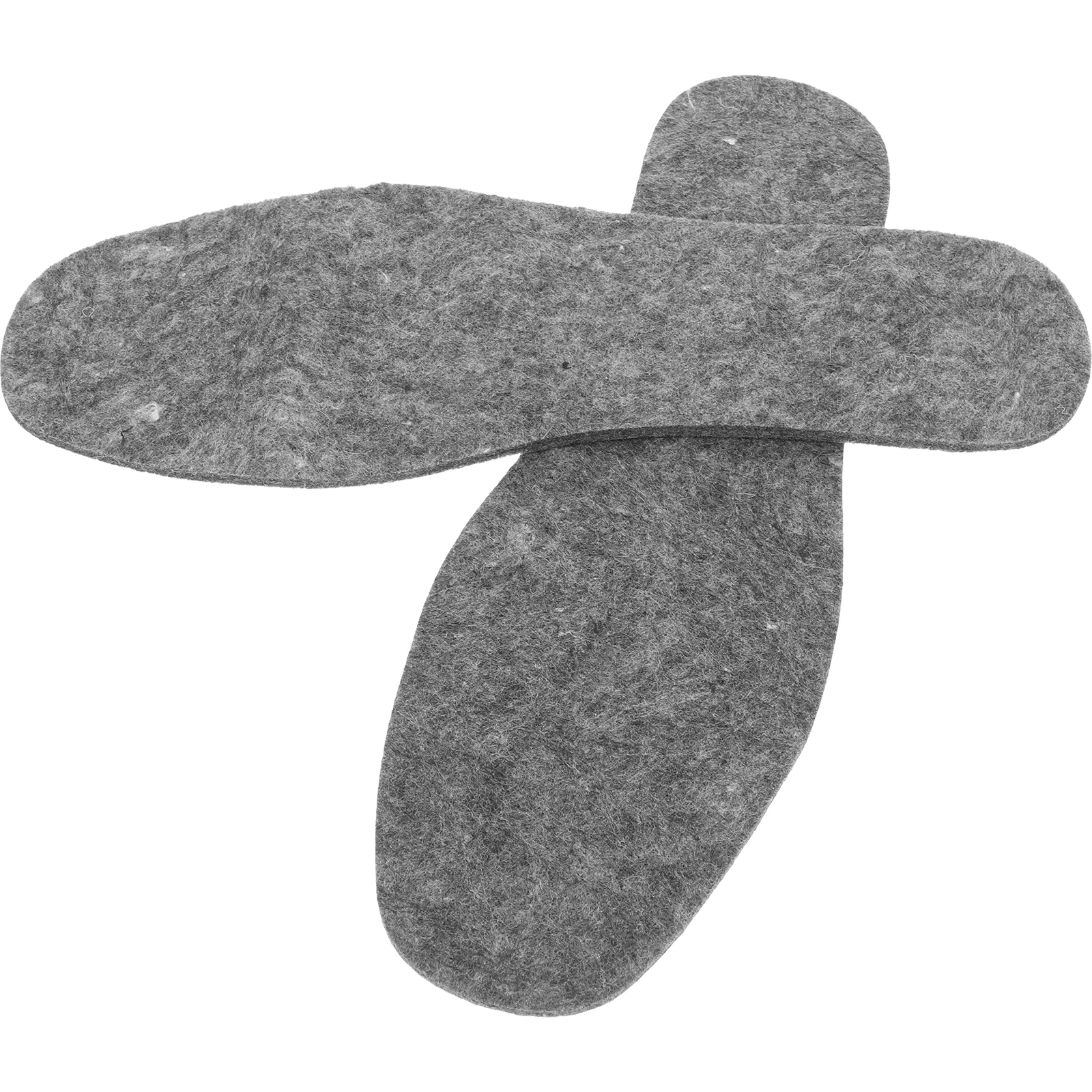 

1pcs Wool Felt Insoles Inserts Boot Pads Winter Warm Supply 1 Pair Large Size Cuttable Sweat Absorption Soft Material Gray Color