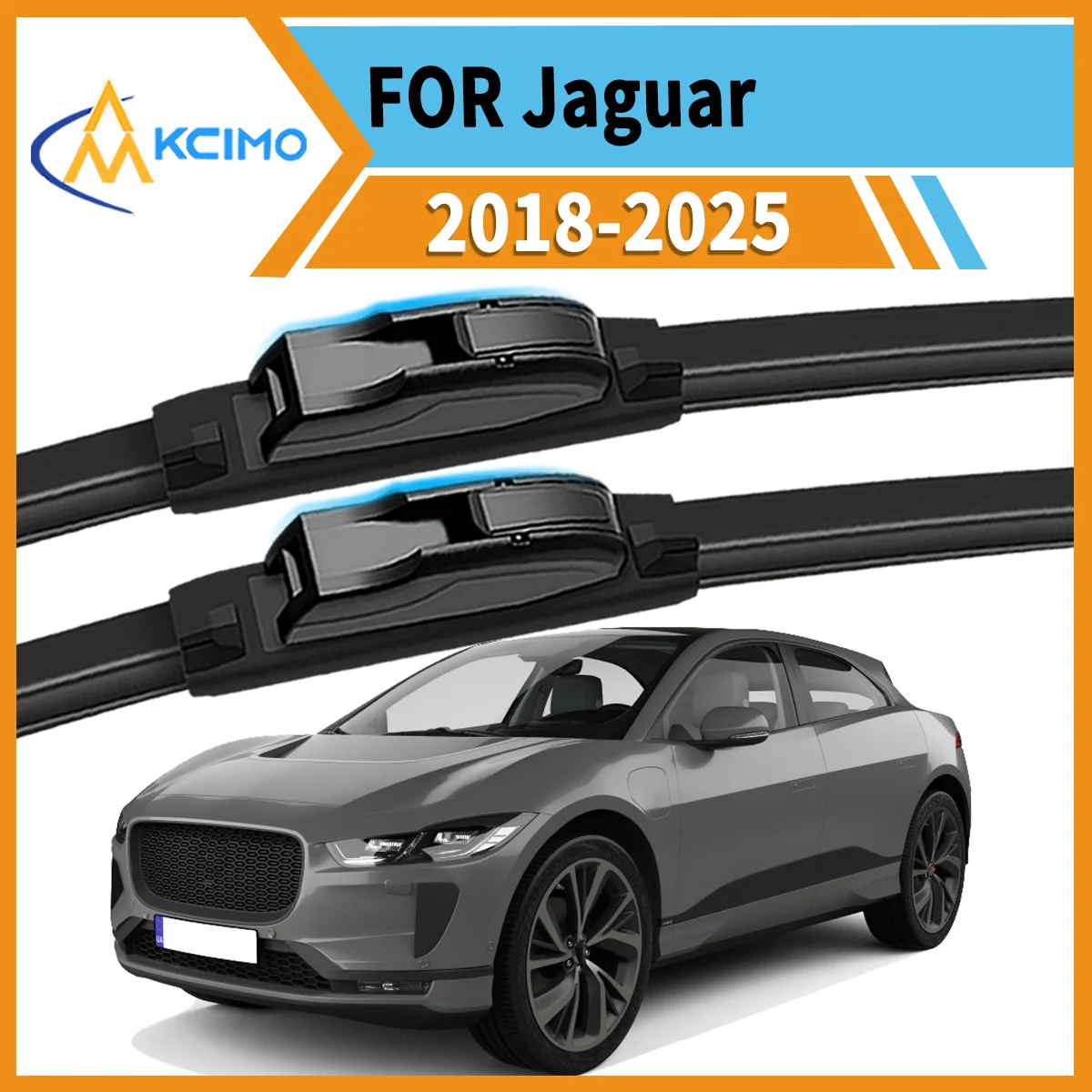 

Crystal Clear Every Drive 2-Pack Wiper Blades For Jaguar I-Pace 2018-2025 All-Weather Reliability Reduced Noise Enhanced Safety