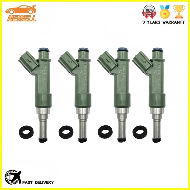 4 шт. 23250-47080 23209-47080 Топливные форсунки для TOYOTA ETIOS Yaris 1.5 2020-2021 2325047080 2320947080