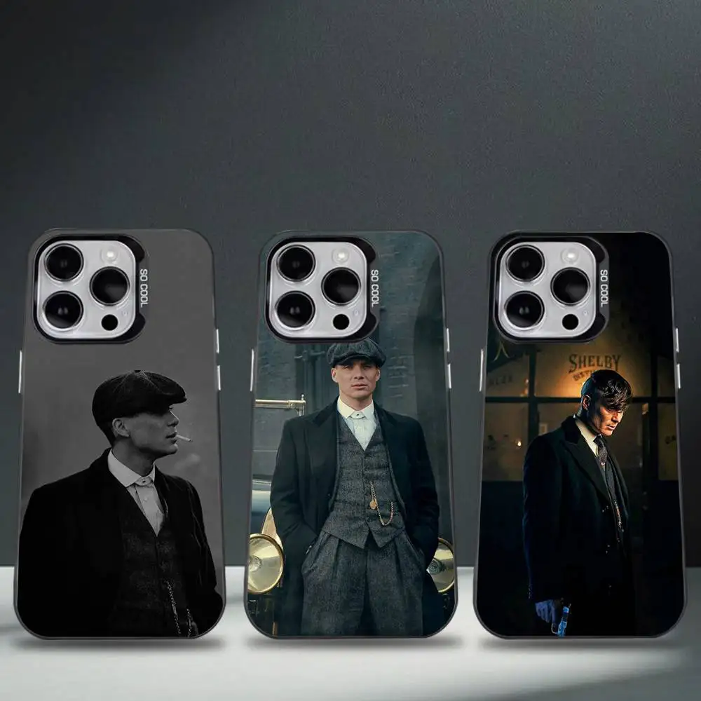 

T-Tommy S-Shelby Phone Case For iPhone 17,16,15,14,13,12,11,Pro,Max,Plus,E,Air,Mini Black Tpu Cover