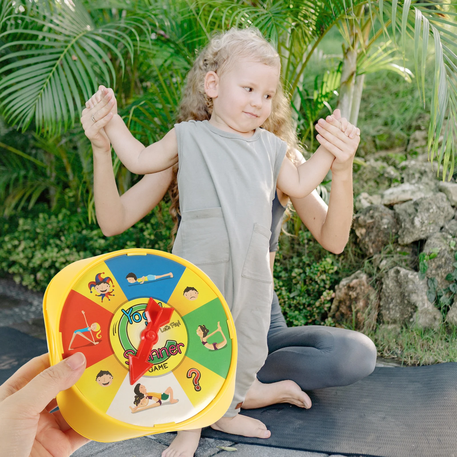 

1 Set Of Yoga Interactive Game For Kids Fine Material Long-Lasting Playtime Cartoon Design Easy To Use Educational Sports Family