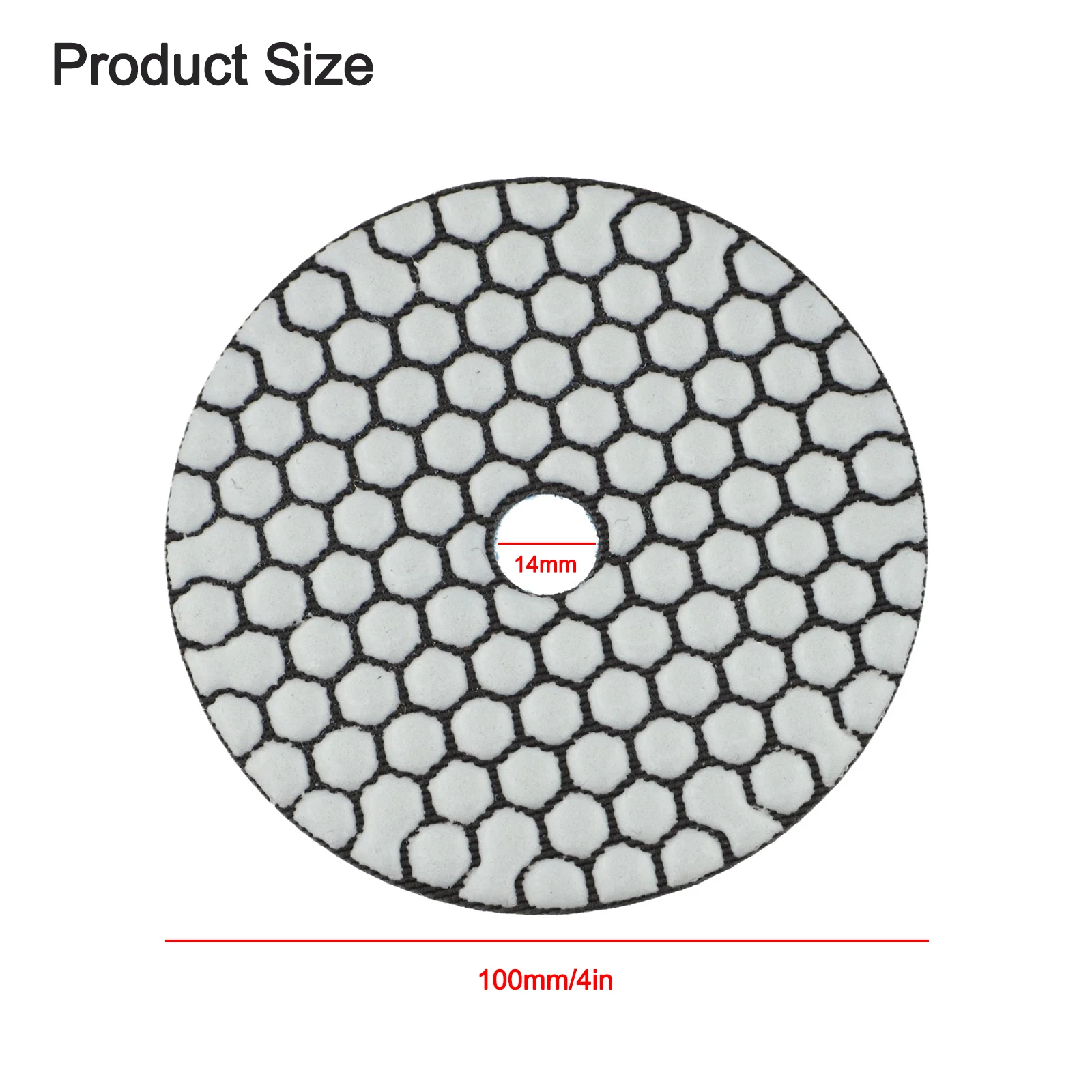 Dry Polishing Dry Use Flexible Pad Resin Flexible Sanding Pad 4 Inch 100mm for maximum 4500 RPM Optional Grit 50 -3000