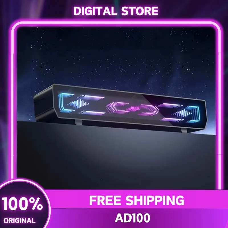 

aula AD100 Gaming Speaker Dual Mode BT5.4 Bluetooth Soundbar 2.0 Sound Channel Touch Key With Microphone Wired RGB Speaker