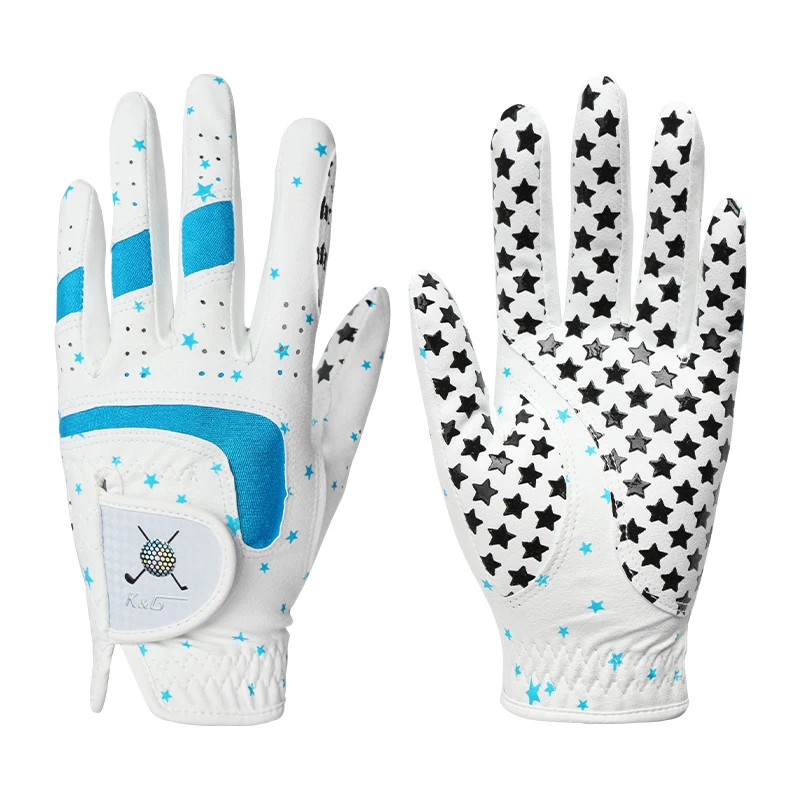 

Golf gloves for children designed for both hands featuring anti-slip durable breathable and ergonomic fit