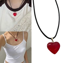 Heart Pendant Necklaces Small Heart Necklaces Choker Pendant Necklaces Crystal Heart Necklace for Women Men Jewelry Gift